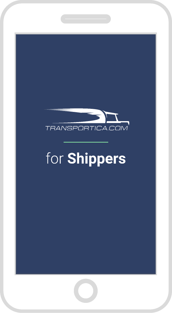 Мобильное приложение Transportica Shipper для заказчиков грузоперевозок - transportica.com